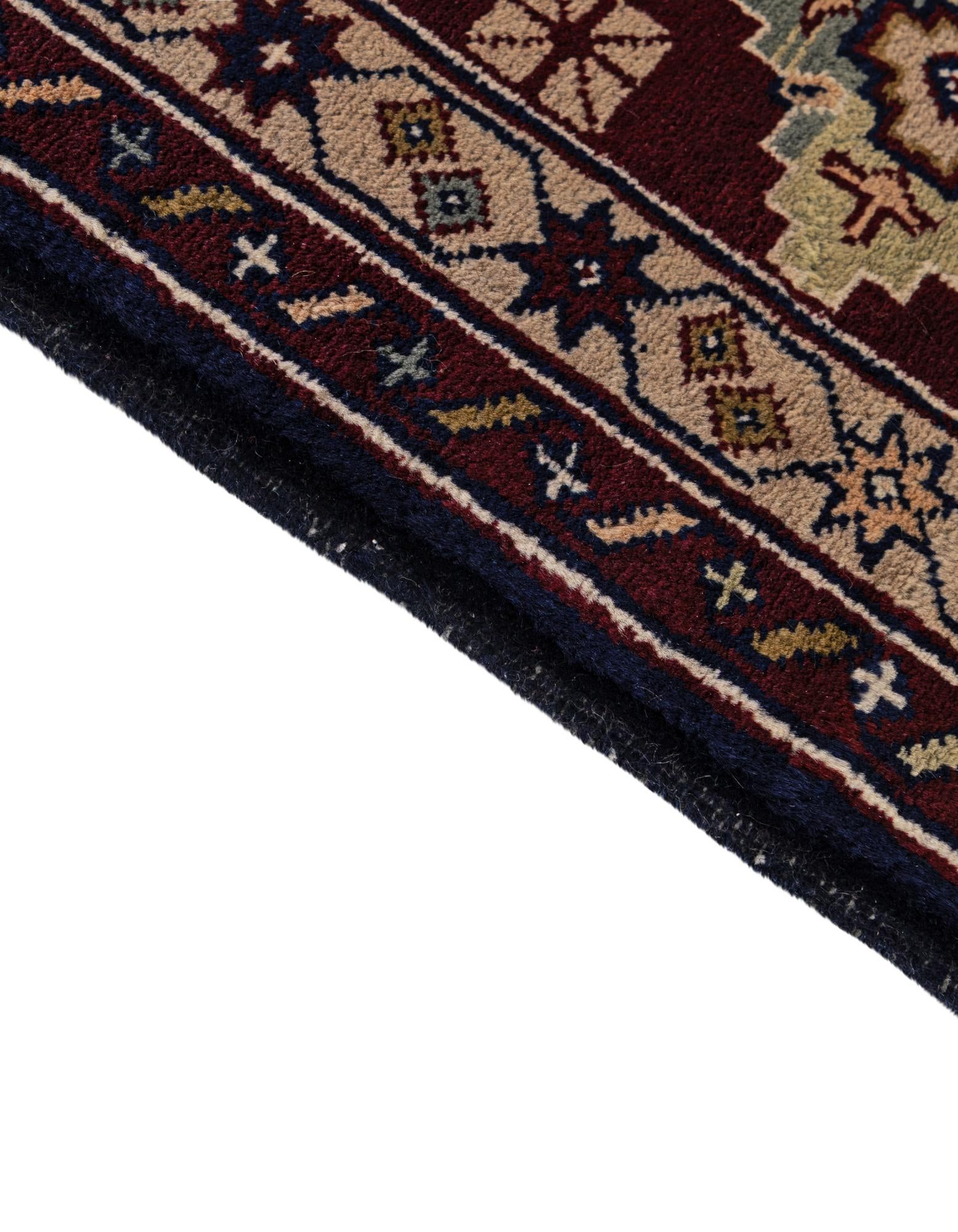 7' x 9' 7 Hand Knotted Lahour Wool Rug