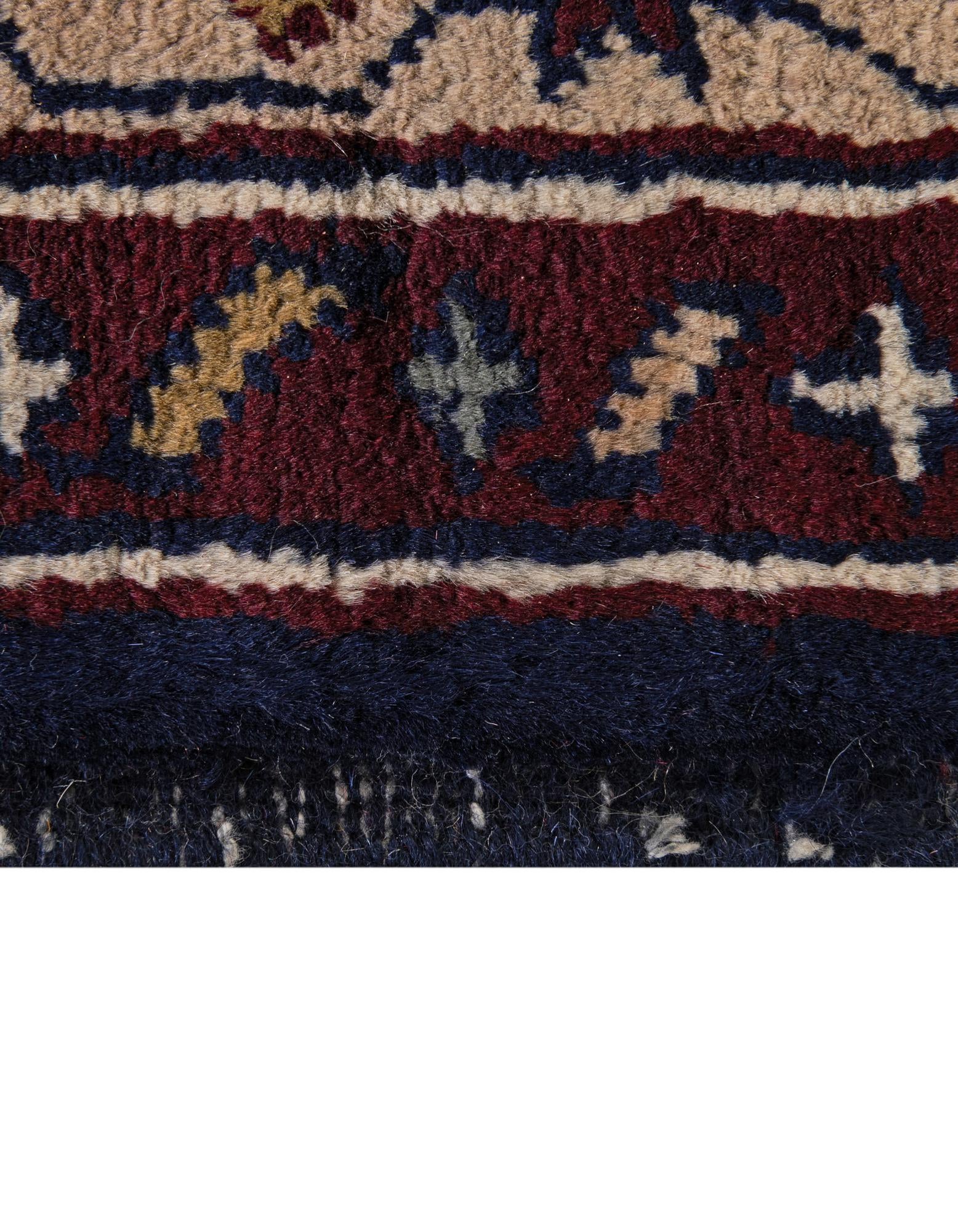 7' x 9' 7 Hand Knotted Lahour Wool Rug