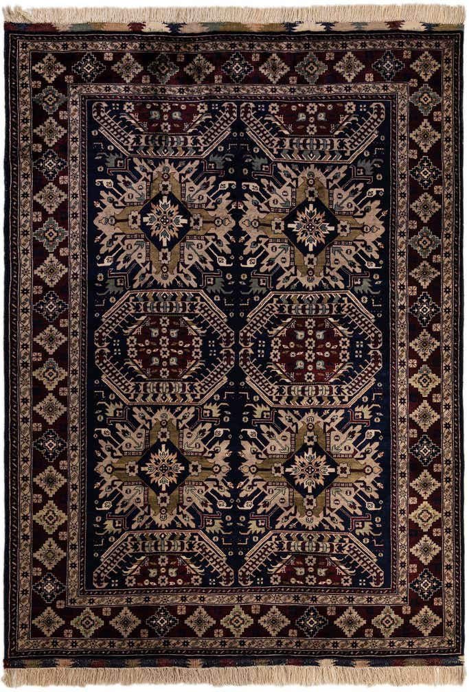 7' x 9' 7 Hand Knotted Lahour Wool Rug