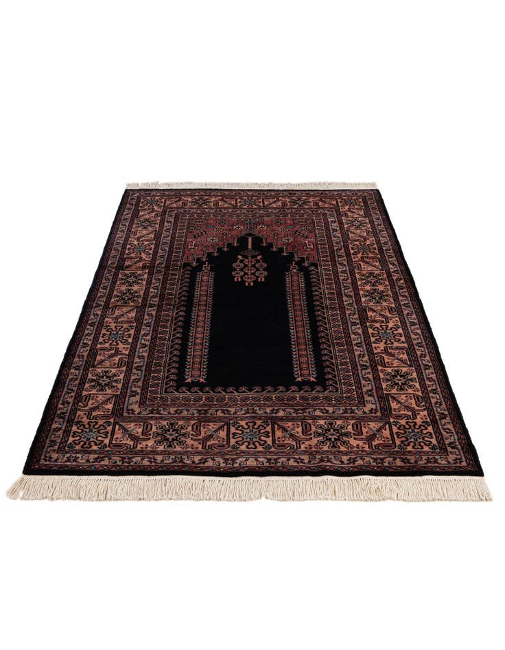 Detail image of 4' 2 x 6' 9 Hand Knotted Lahour Oriental Wool Rug