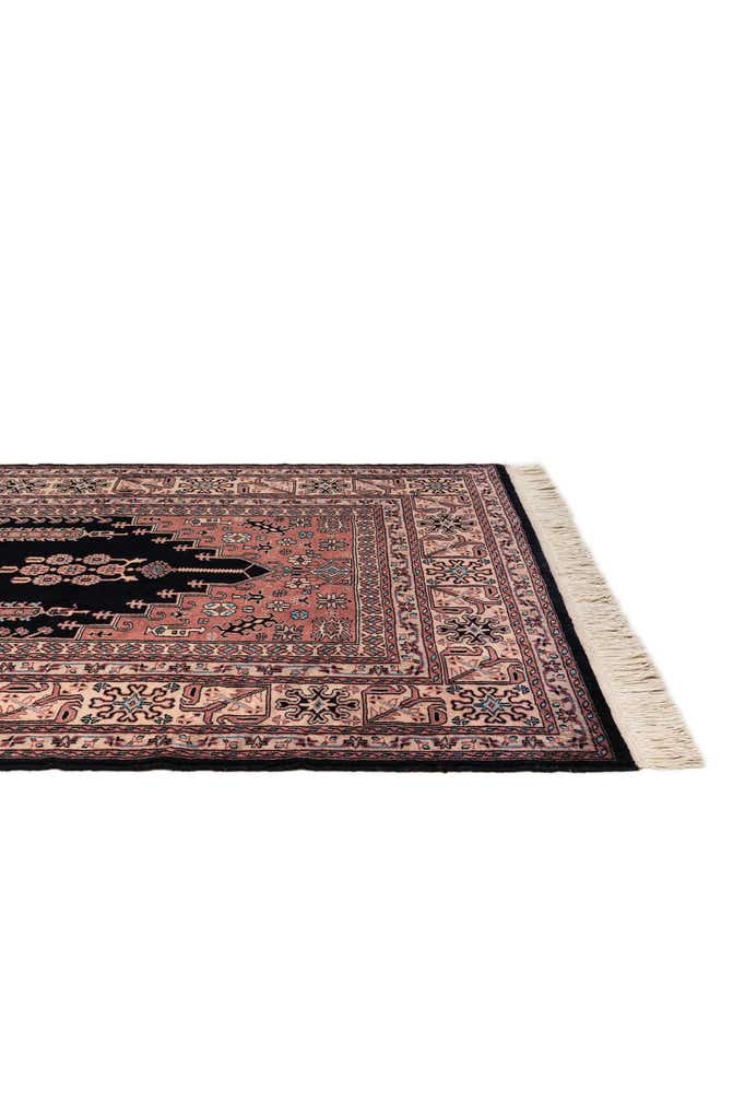 4' 2 x 6' 9 Hand Knotted Lahour Oriental Wool Rug