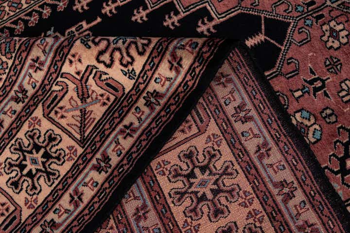 4' 2 x 6' 9 Hand Knotted Lahour Oriental Wool Rug