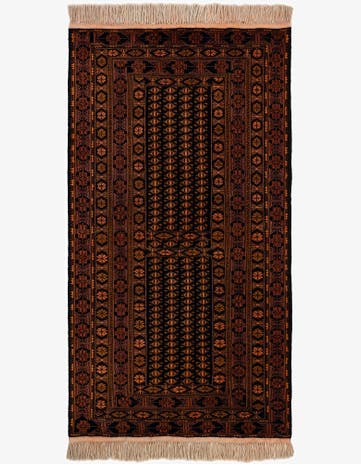 3' 7 x 6' 8 Hand Knotted Lahour Oriental Wool Rug