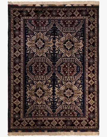 7' x 9' 7 Hand Knotted Lahour Wool Rug