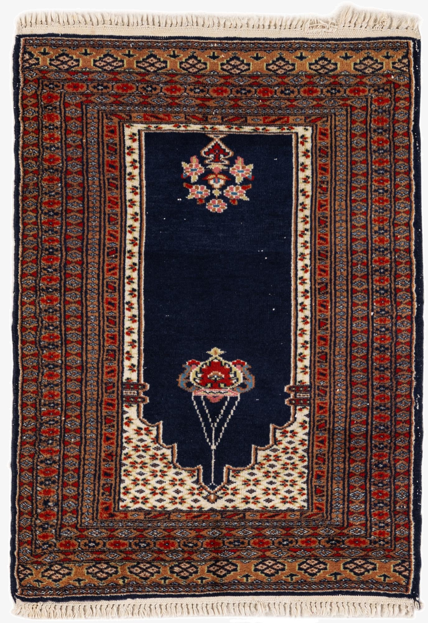 2' 1 x 2' 11  Hand Knotted Lahour Oriental Wool Rug