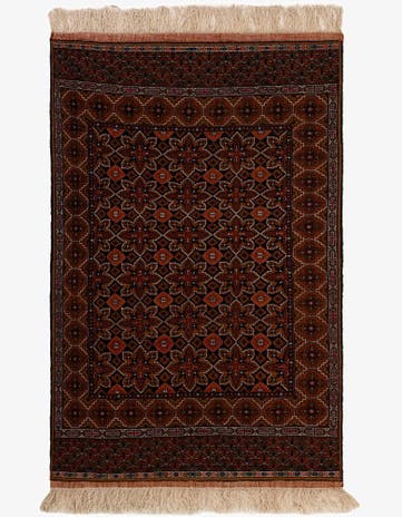 3' 9 x 5' 7 Hand Knotted Lahour Oriental Wool Rug