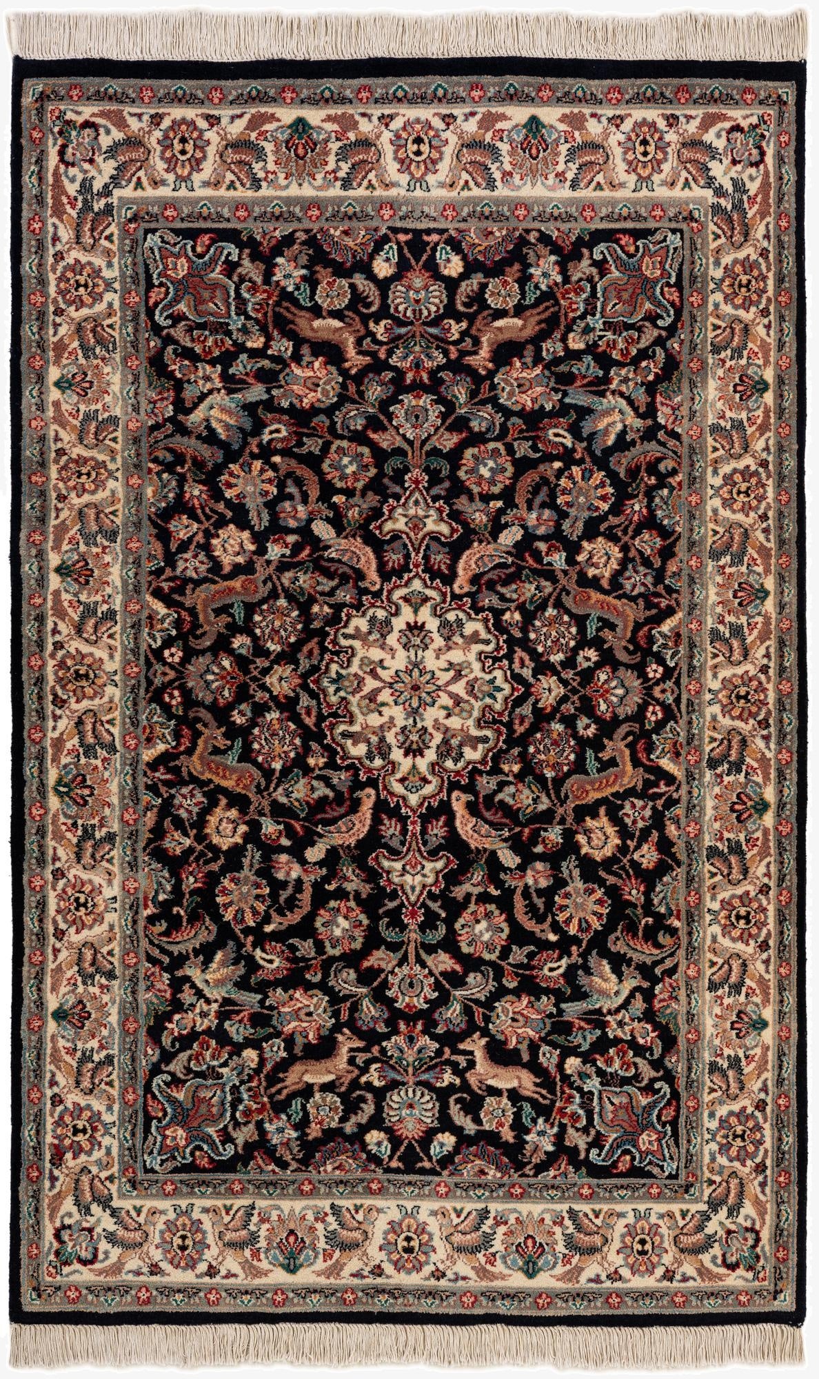 4' 2 x 6' 7  Hand Knotted Lahour Wool Rug