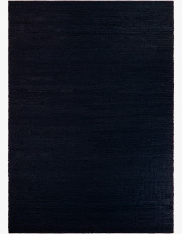 Navy Blue Hand Woven Lana New Zealand Wool Rug