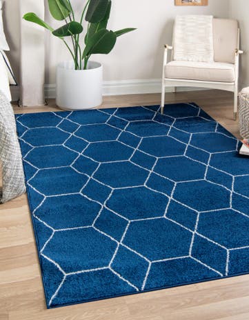 7' 10 x 10' Lattice Frieze Rug