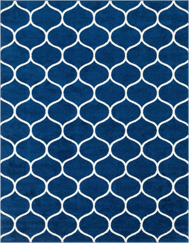 Detail image of 7' 10 x 11' Lattice Frieze Rug