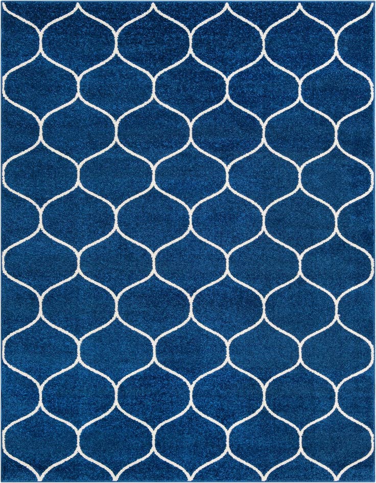 Detail image of 6' x 9' Lattice Frieze Rug
