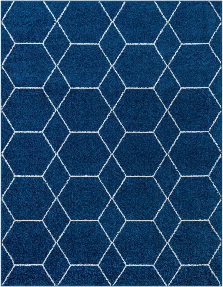 Detail image of 6' x 9' Lattice Frieze Rug