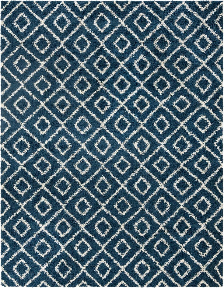 Detail image of 10' 8 x 14' Lattice Shag Rug