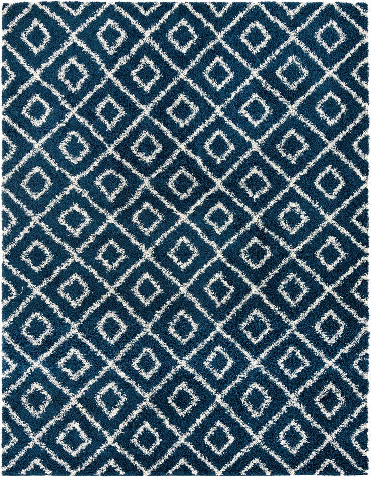 Detail image of 9' x 12' Lattice Shag Rug