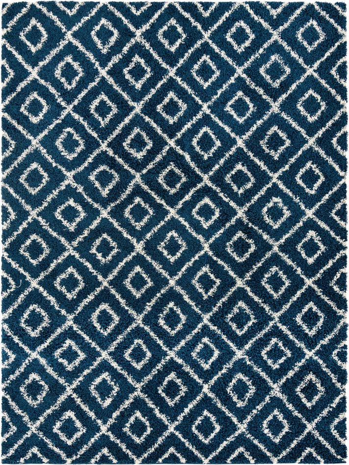 Detail image of 9' x 12' Lattice Shag Rug