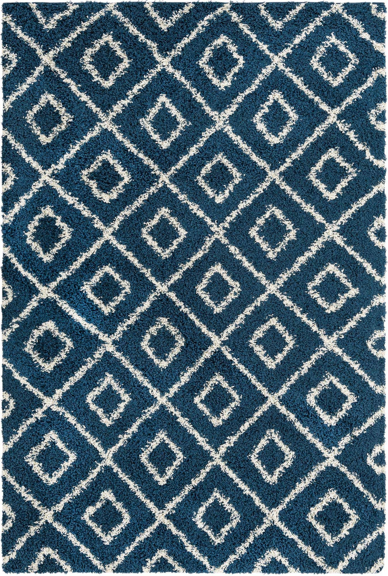 6' x 9' Lattice Shag Rug