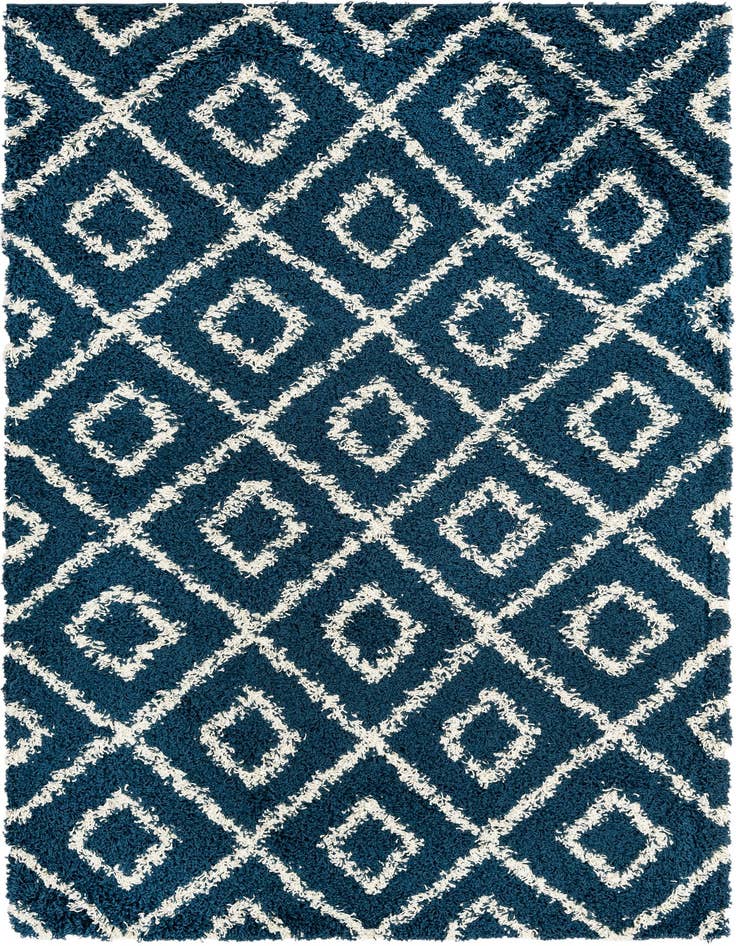 Detail image of 5' 3 x 8' Lattice Shag Rug