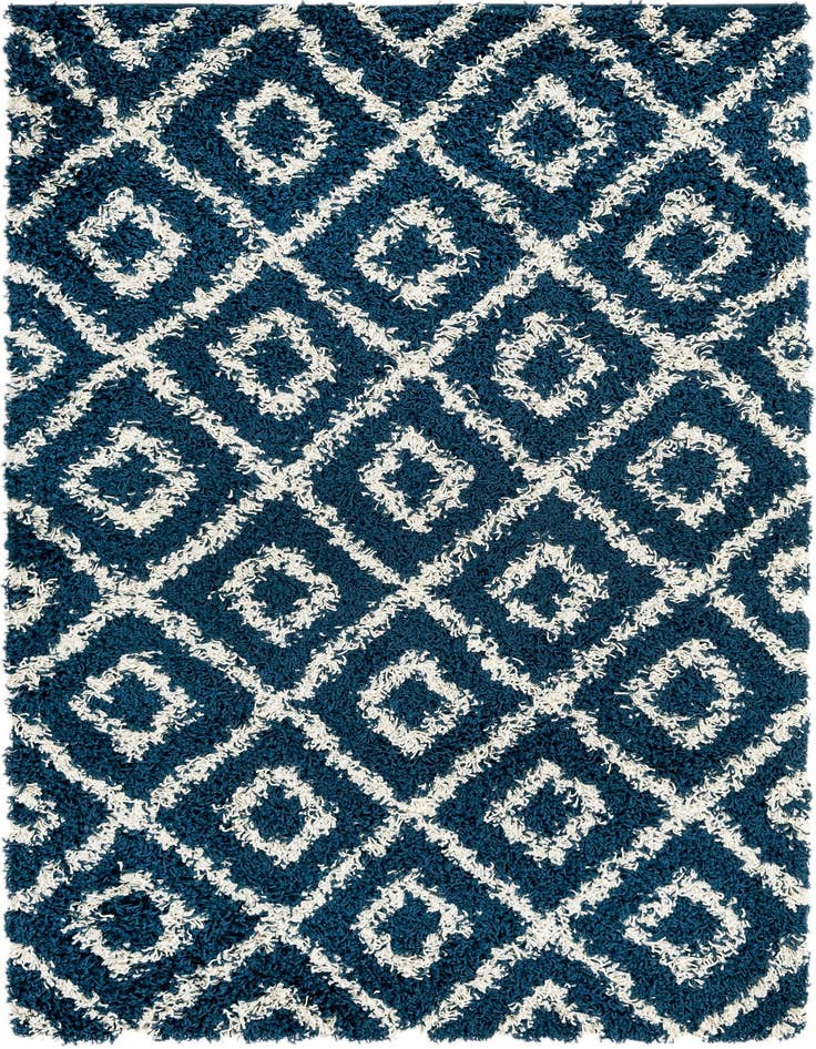 Detail image of 4' x 6' Lattice Shag Rug