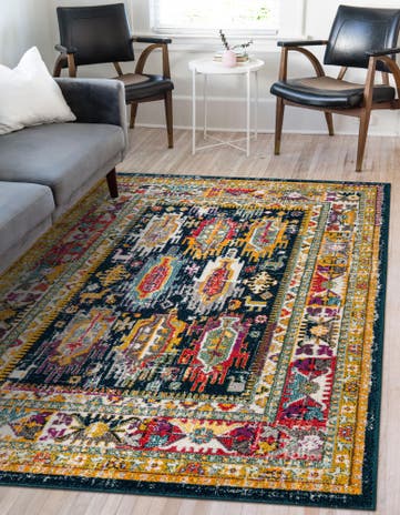 Navy Blue Madeline Rug