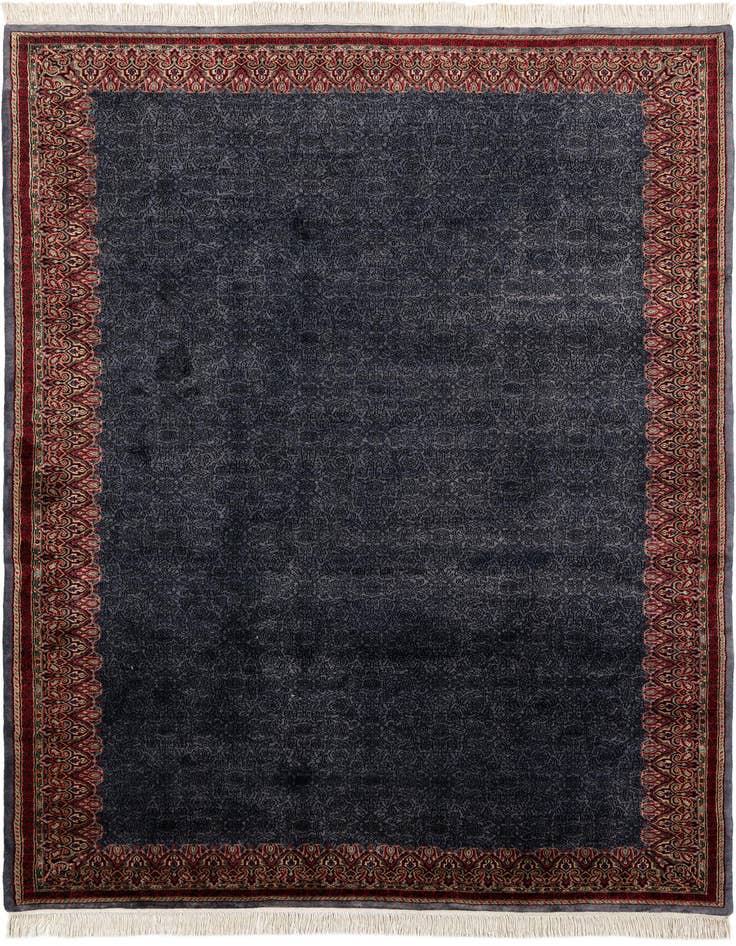 Detail image of 6' 7 x 10' Hand Knotted Mahal Wool Rug