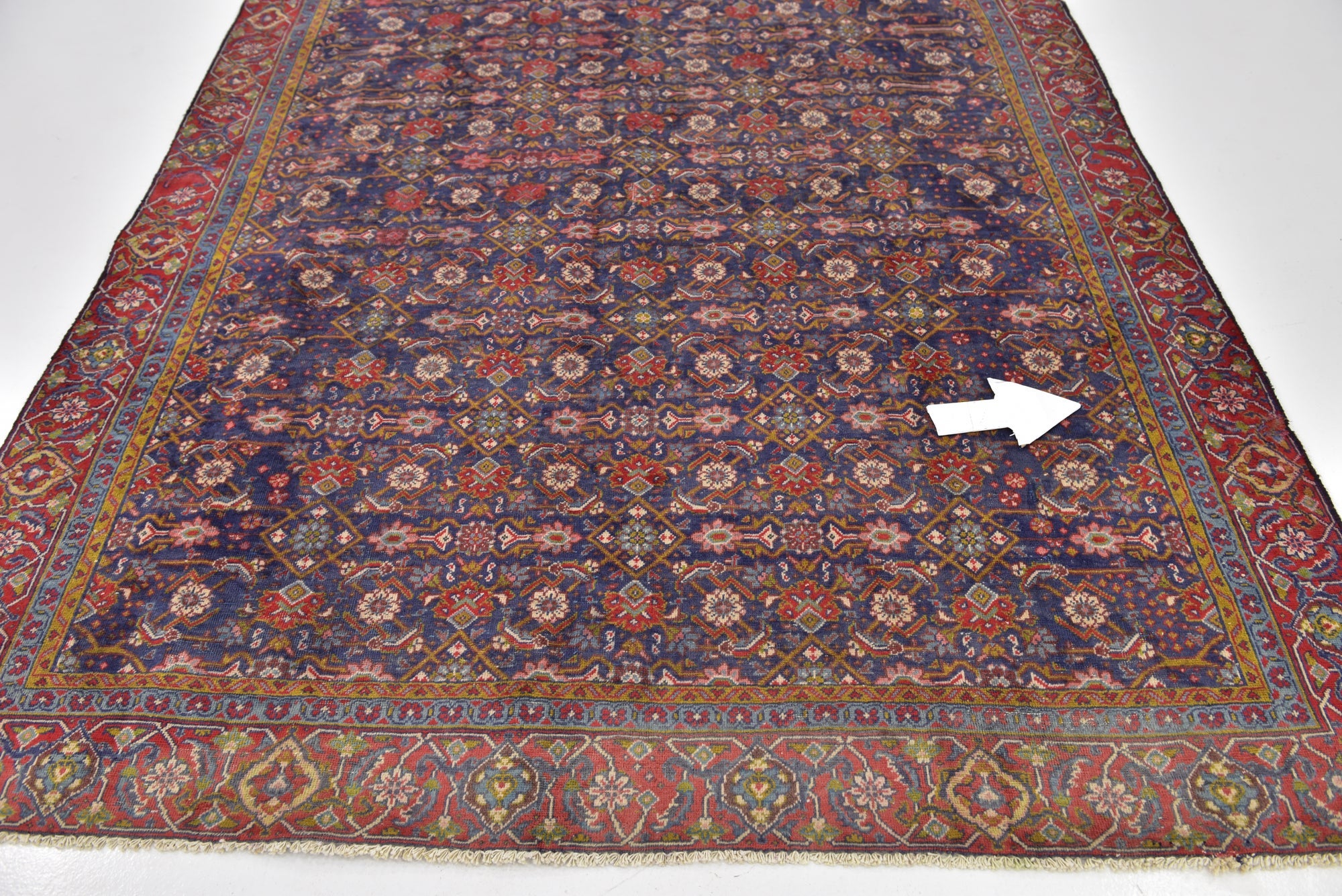 6' 10 x 9' 10 Hand Knotted Mahal Persian Wool Rug
