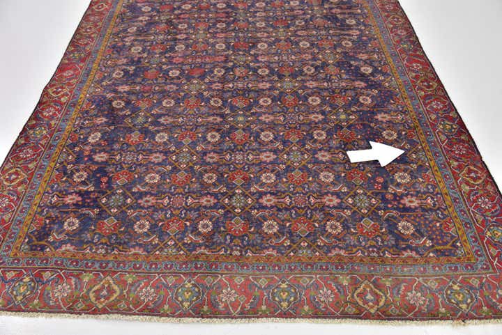 6' 10 x 9' 10 Hand Knotted Mahal Persian Wool Rug