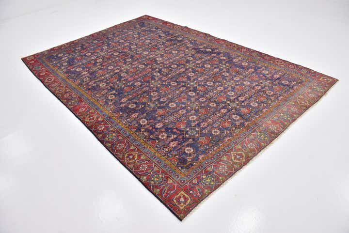 6' 10 x 9' 10 Hand Knotted Mahal Persian Wool Rug