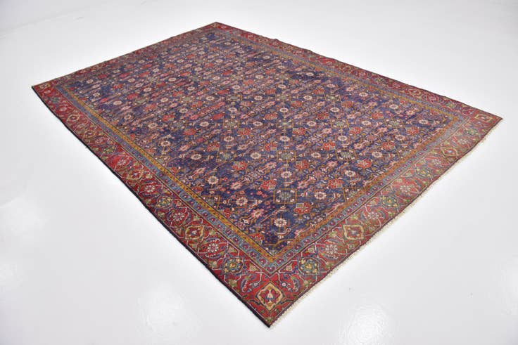 Detail image of 6' 10 x 9' 10 Hand Knotted Mahal Persian Wool Rug
