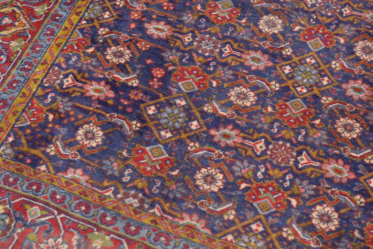 Detail image of 6' 10 x 9' 10 Hand Knotted Mahal Persian Wool Rug