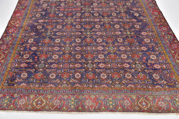 Detail image of 6' 10 x 9' 10 Hand Knotted Mahal Persian Wool Rug