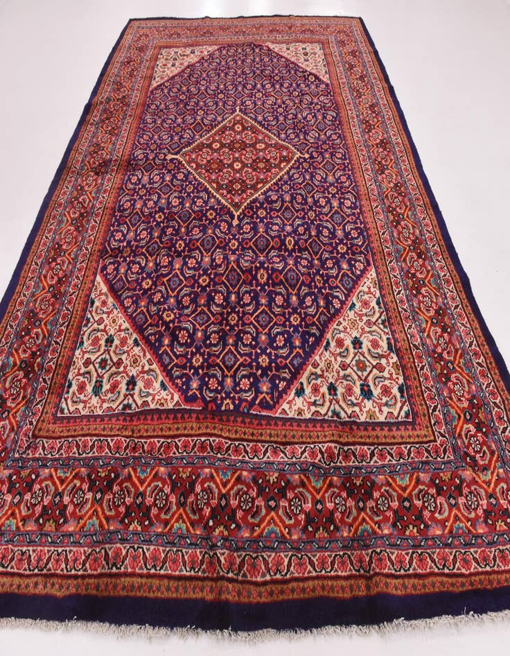 Detail image of 9' 7 x 13'  Hand Knotted Mahal Persian Wool Rug