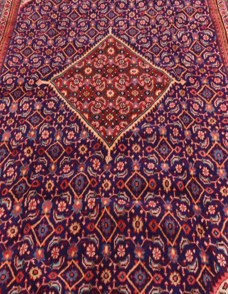 Detail image of 9' 7 x 13'  Hand Knotted Mahal Persian Wool Rug