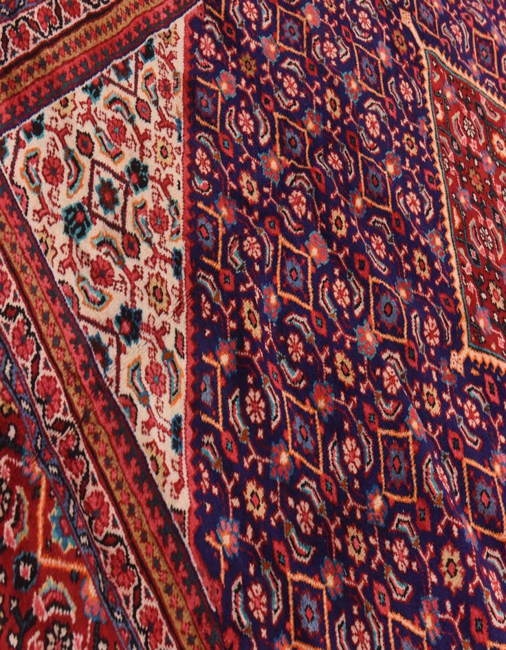 Detail image of 9' 7 x 13'  Hand Knotted Mahal Persian Wool Rug