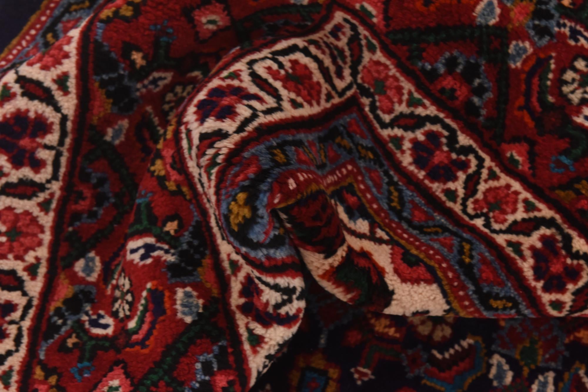 9' 8 x 13' Hand Knotted Mahal Persian Wool Rug