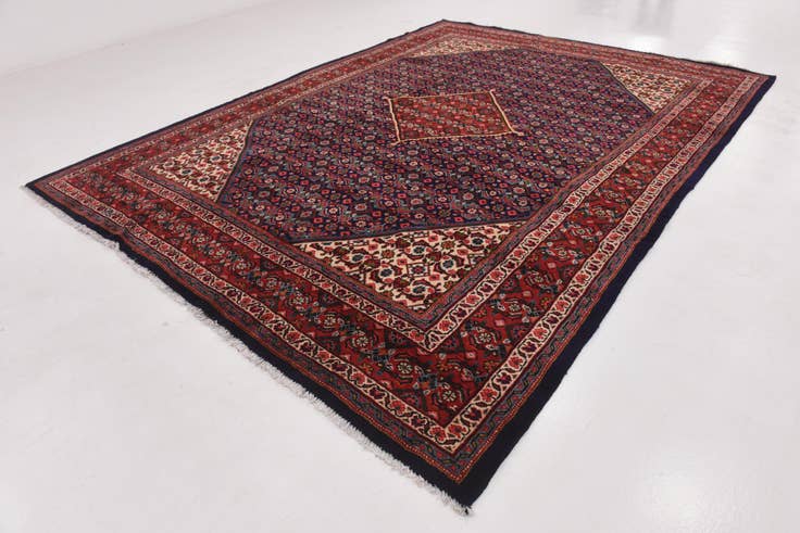 Detail image of 9' 8 x 13' Hand Knotted Mahal Persian Wool Rug
