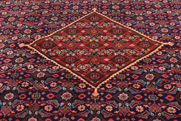 Detail image of 9' 8 x 13' Hand Knotted Mahal Persian Wool Rug