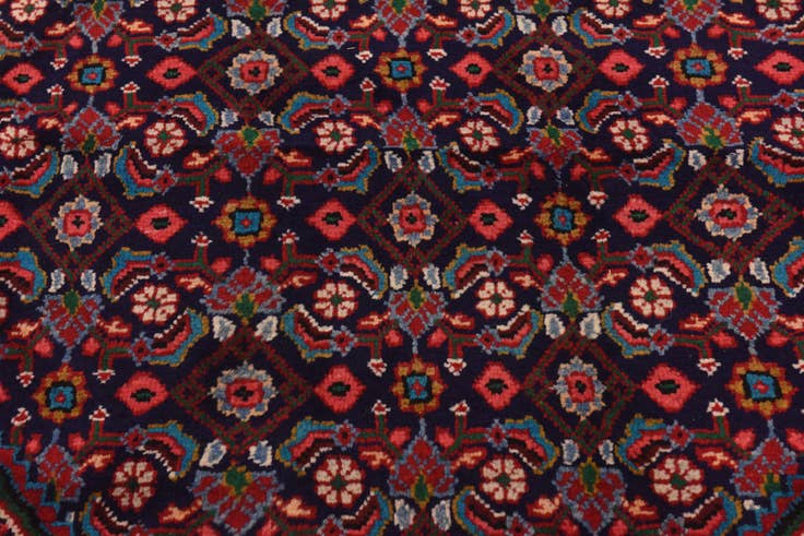 Detail image of 9' 8 x 13' Hand Knotted Mahal Persian Wool Rug