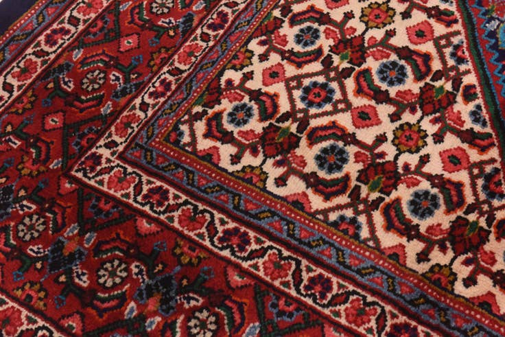 Detail image of 9' 8 x 13' Hand Knotted Mahal Persian Wool Rug