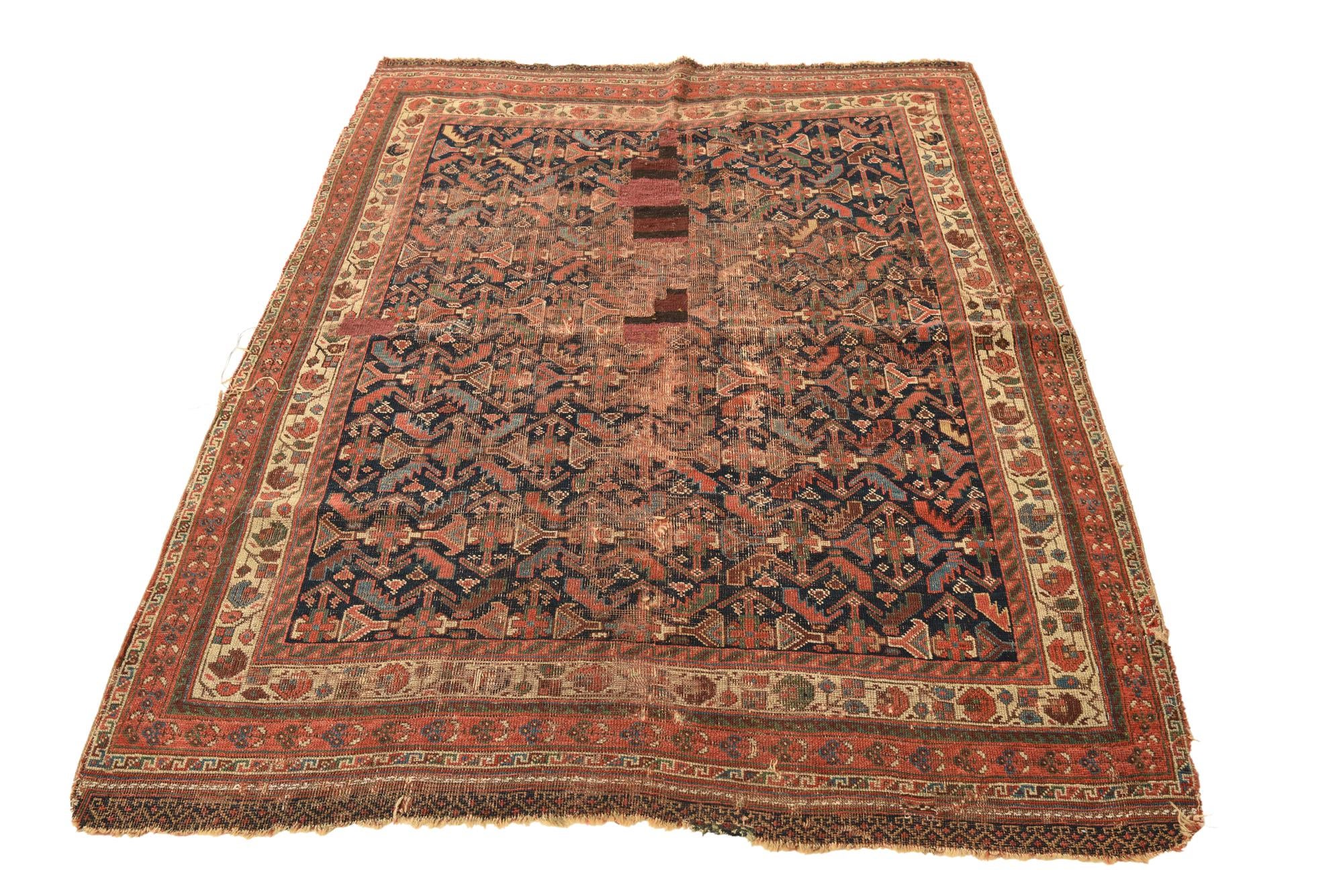 4' 3 x 5' 7 Hand Knotted Malayer Persian Wool Rug