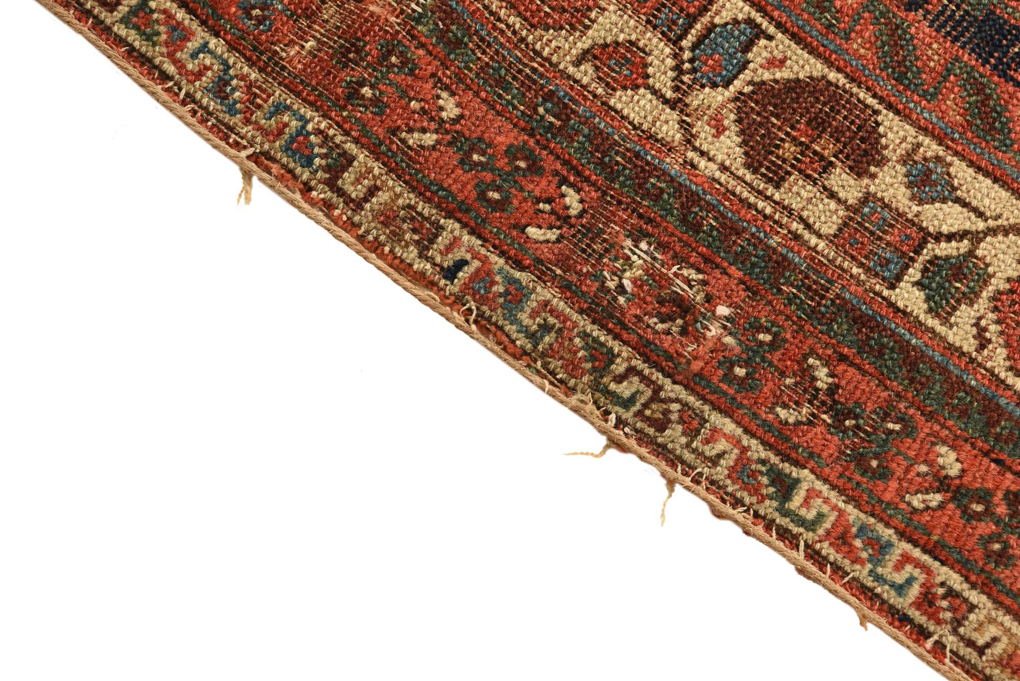 4' 3 x 5' 7 Hand Knotted Malayer Persian Wool Rug