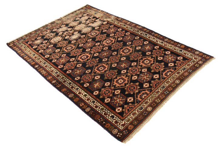 Detail image of 4' x 6' Hand Knotted Malayer Persian Wool Rug