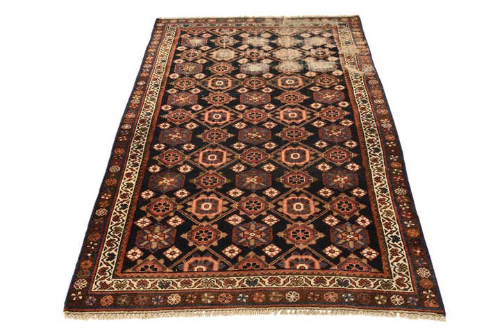 4' x 6' Hand Knotted Malayer Persian Wool Rug