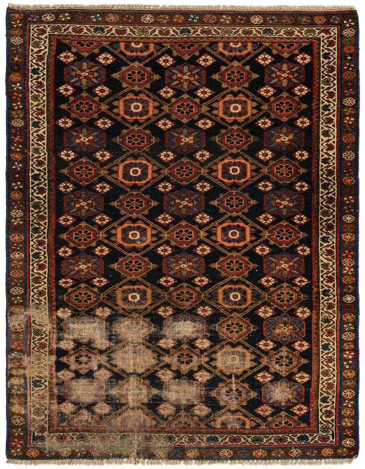 Detail image of 4' x 6' Hand Knotted Malayer Persian Wool Rug