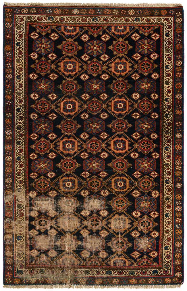 4' x 6' Hand Knotted Malayer Persian Wool Rug