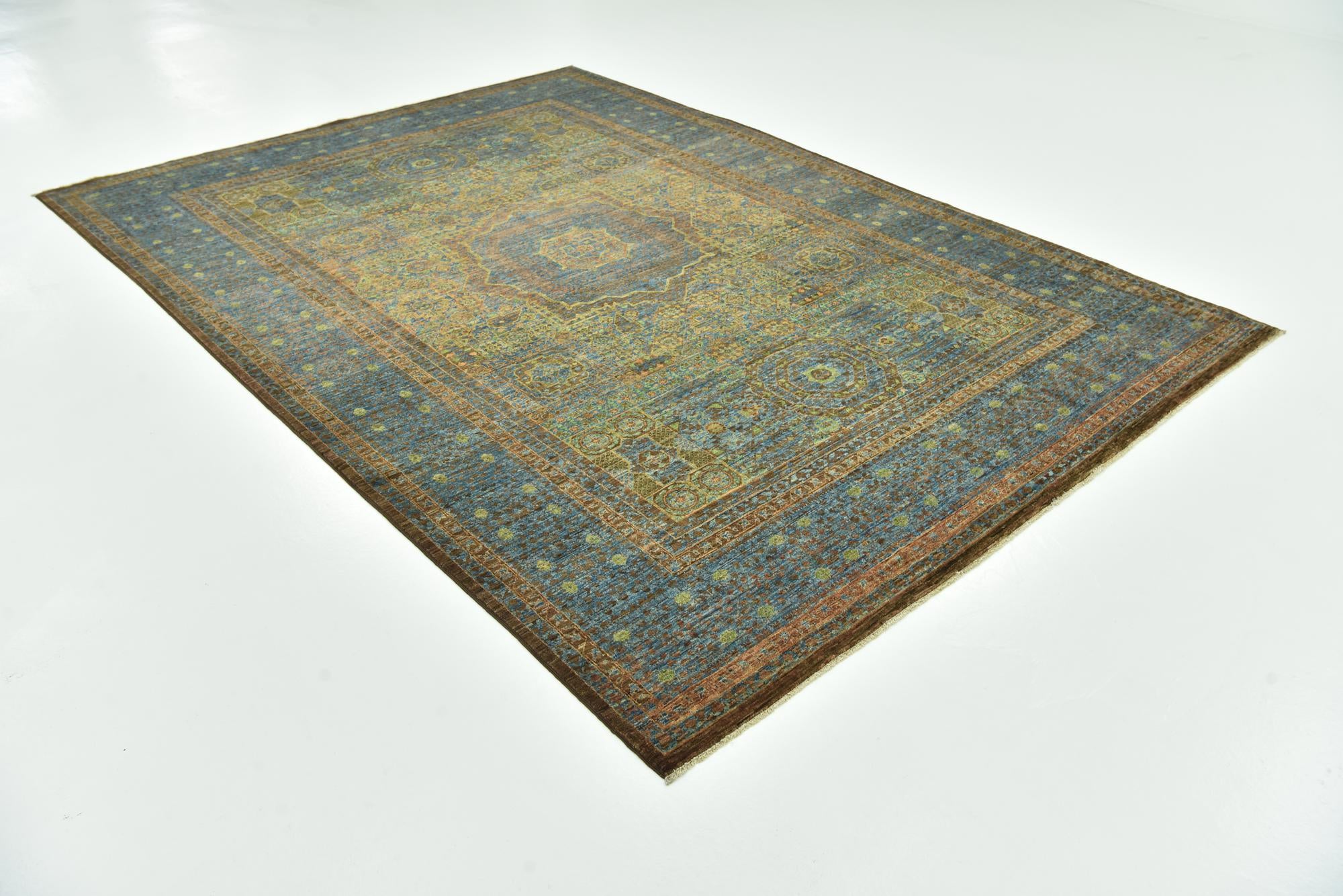 6' 10 x 9' 9 Hand Knotted Mamluk Ziegler Rug