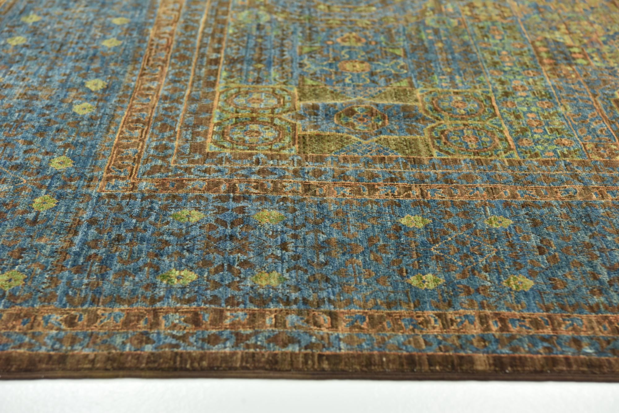 6' 10 x 9' 9 Hand Knotted Mamluk Ziegler Rug