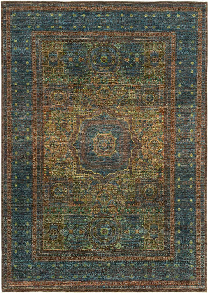 6' 10 x 9' 9 Hand Knotted Mamluk Ziegler Rug