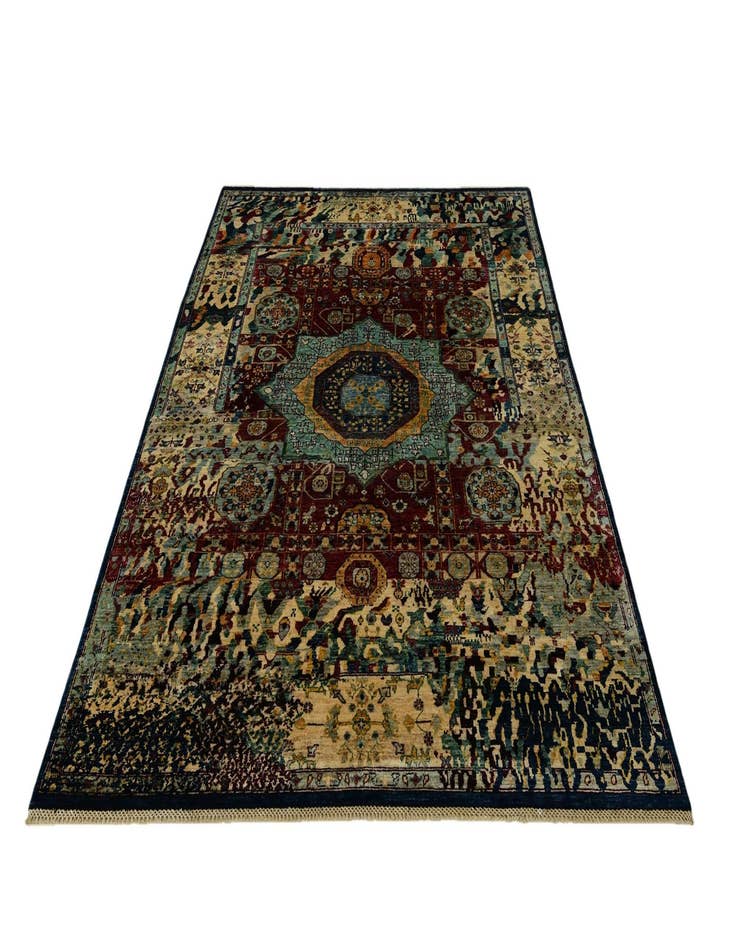 Detail image of 6' 6 x 9' 5 Hand Knotted Mamluk Ziegler Rug