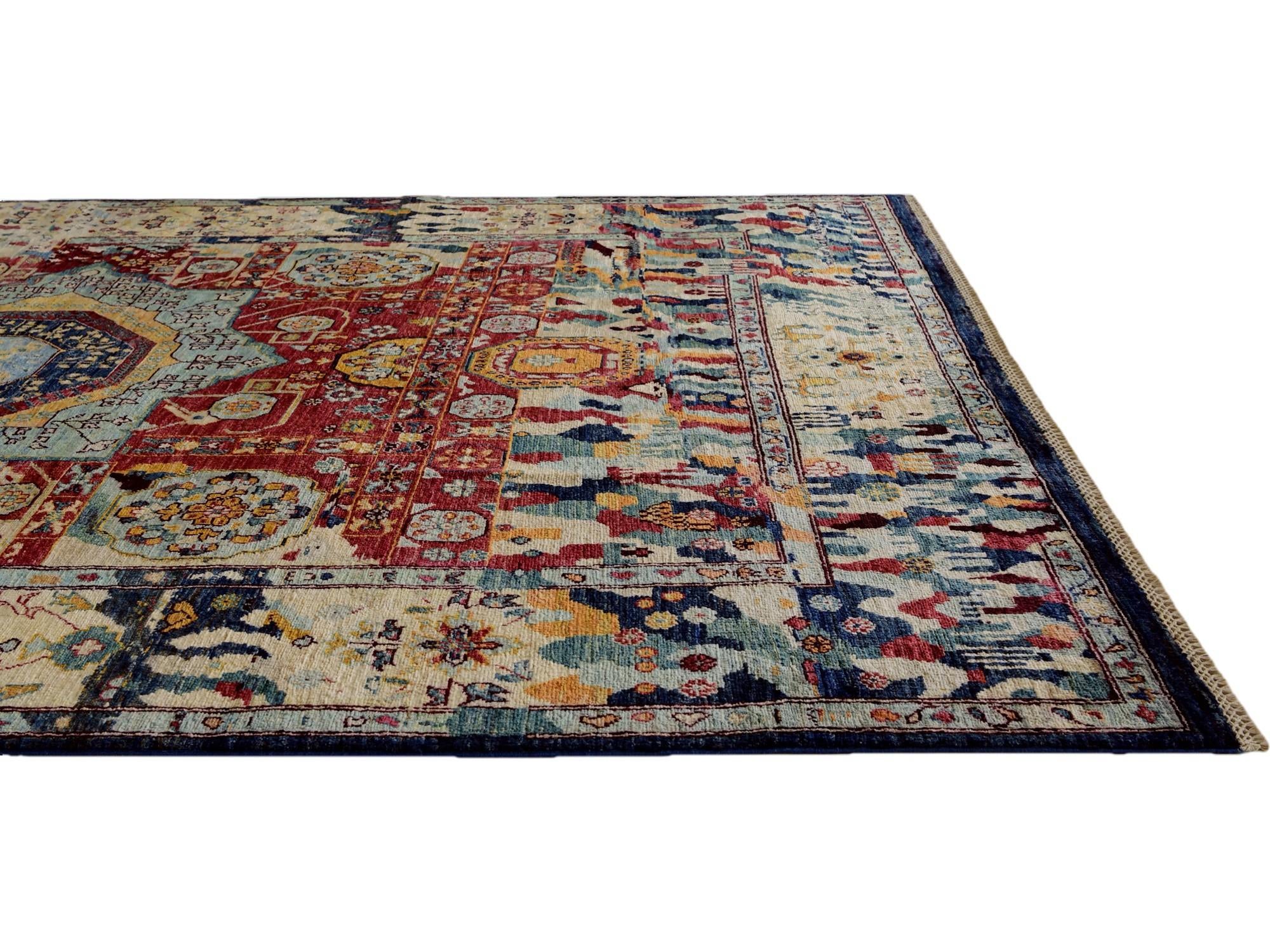 6' 6 x 9' 5 Hand Knotted Mamluk Ziegler Rug