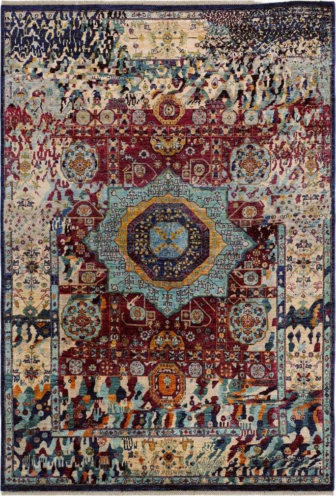 6' 6 x 9' 5 Hand Knotted Mamluk Ziegler Rug